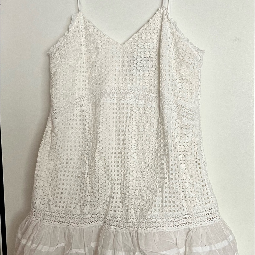 White Eyelet Lace Dress